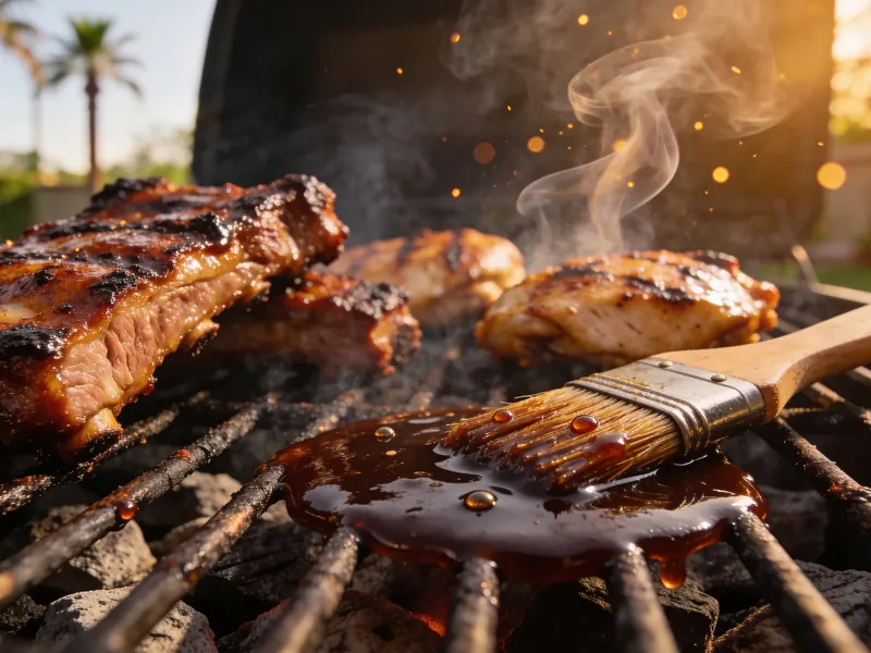 BBQ chicken on the grill